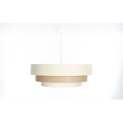 TRINITI Corded Pendant Light 1xE27/60W/230V Ø 40 cm Cream/Beige