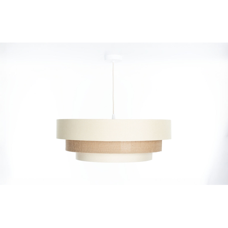 TRINITI Corded Pendant Light 1xE27/60W/230V Ø 40 cm Cream/Beige