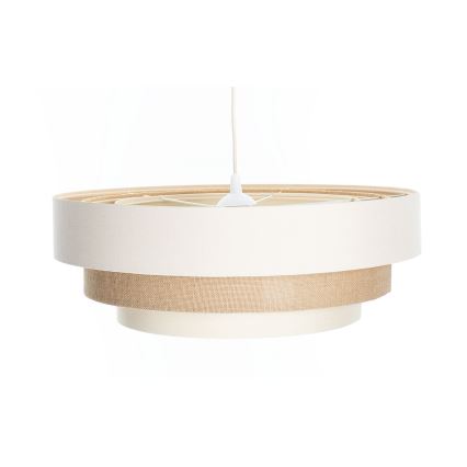 TRINITI Corded Pendant Light 1xE27/60W/230V Ø 40 cm Cream/Beige