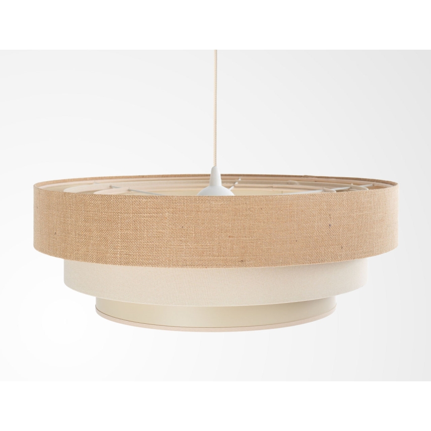 TRINITI pendant light on cable, 1 x E27/60W/230V, Ø 40 cm, beige/cream