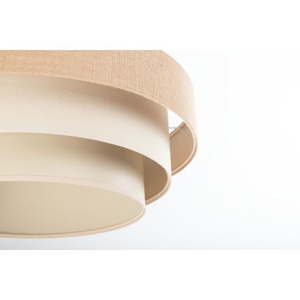 TRINITI pendant light on cable, 1 x E27/60W/230V, Ø 40 cm, beige/cream