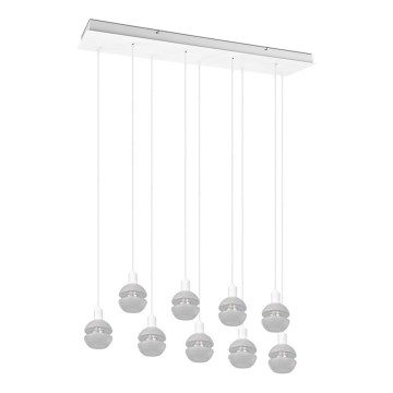 Trio - Cable-suspended chandelier MELA 9xE14/25W/230V white