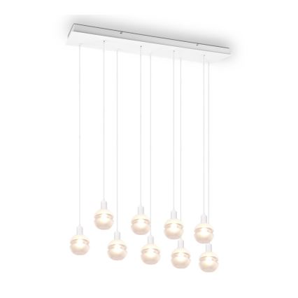 Trio - Cable-suspended chandelier MELA 9xE14/25W/230V white
