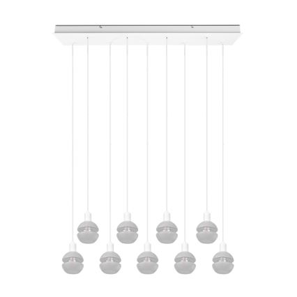 Trio - Cable-suspended chandelier MELA 9xE14/25W/230V white