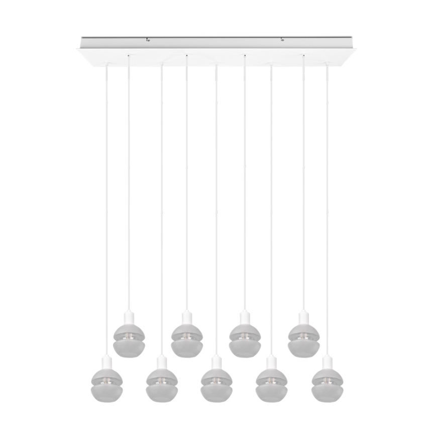 Trio - Cable-suspended chandelier MELA 9xE14/25W/230V white