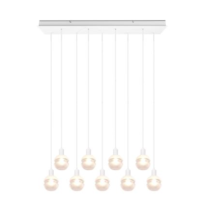 Trio - Cable-suspended chandelier MELA 9xE14/25W/230V white