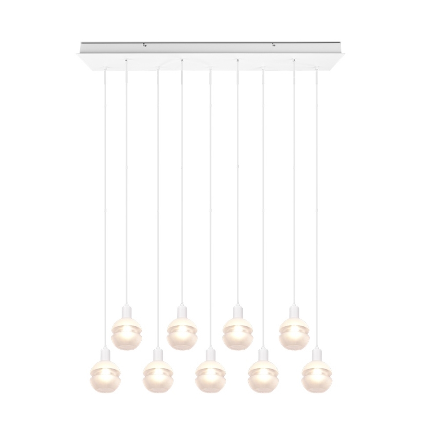 Trio - Cable-suspended chandelier MELA 9xE14/25W/230V white