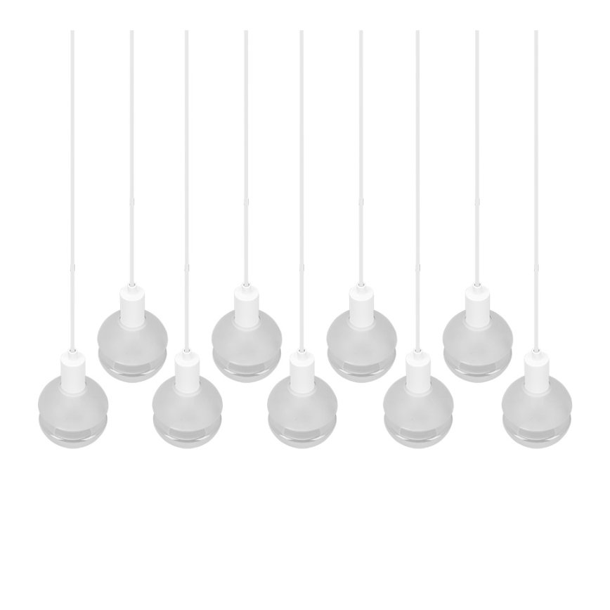 Trio - Cable-suspended chandelier MELA 9xE14/25W/230V white