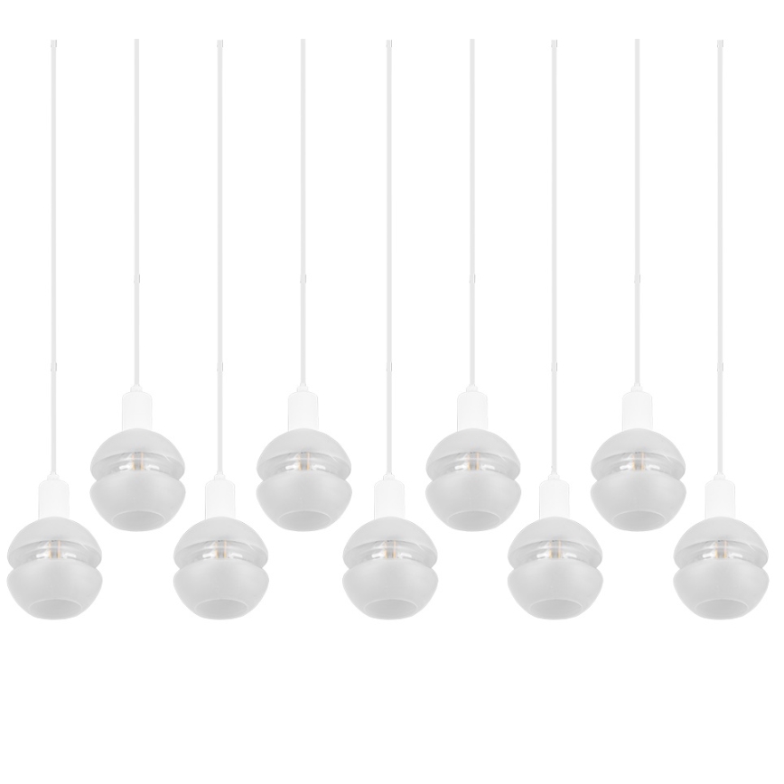 Trio - Cable-suspended chandelier MELA 9xE14/25W/230V white