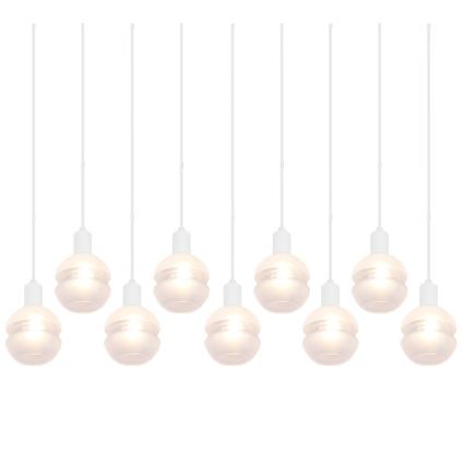 Trio - Cable-suspended chandelier MELA 9xE14/25W/230V white