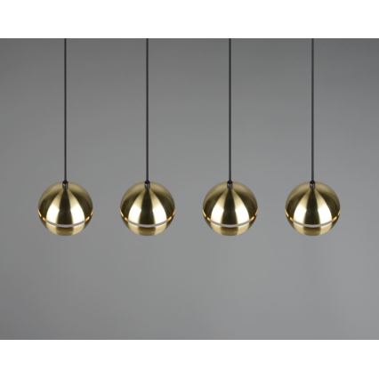 Trio - Chandelier on a string FLETCHER 4xE14/40W/230V brass