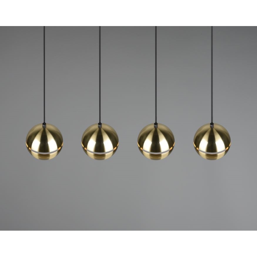 Trio - Chandelier on a string FLETCHER 4xE14/40W/230V brass