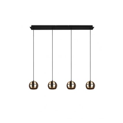 Trio - Chandelier on a string FLETCHER 4xE14/40W/230V brass