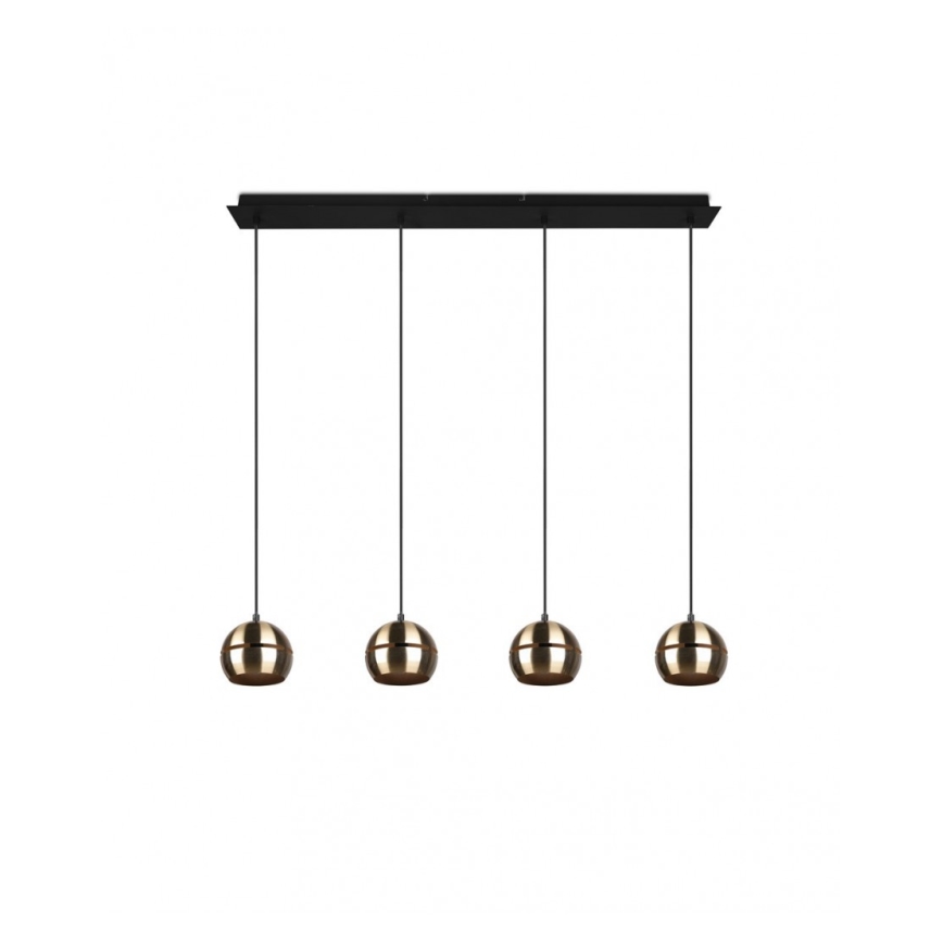 Trio - Chandelier on a string FLETCHER 4xE14/40W/230V brass