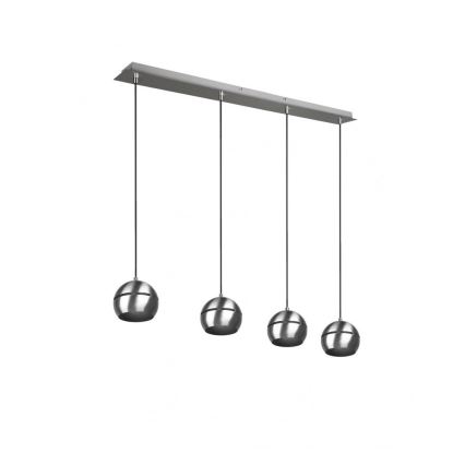 Trio - Chandelier on a string FLETCHER 4xE14/40W/230V matte chrome