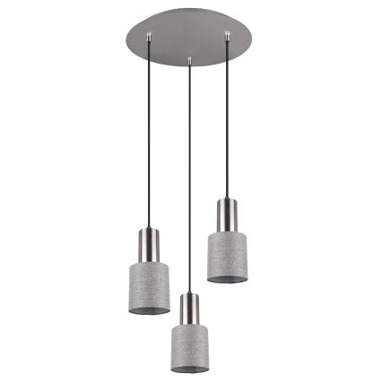 Trio - Chandelier on a string WAILER 3xGU10/5W/230V grey