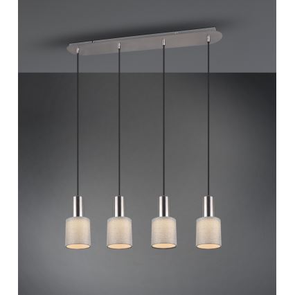 Trio - Chandelier on a string WAILER 4xGU10/5W/230V grey