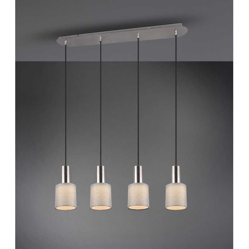 Trio - Chandelier on a string WAILER 4xGU10/5W/230V grey