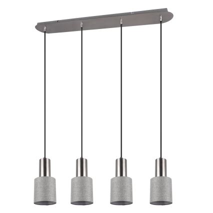 Trio - Chandelier on a string WAILER 4xGU10/5W/230V grey