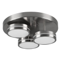 Trio - Dimmable LED ceiling light FRANKLIN 3xLED/8,5W/230V 3000K dia. 35 cm matte chrome