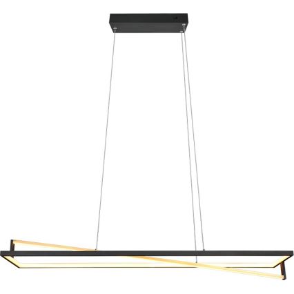 Trio - EDGE Dimmable LED Cable Pendant, 35W, 230V, 2300/3000/4000K, Black/Gold
