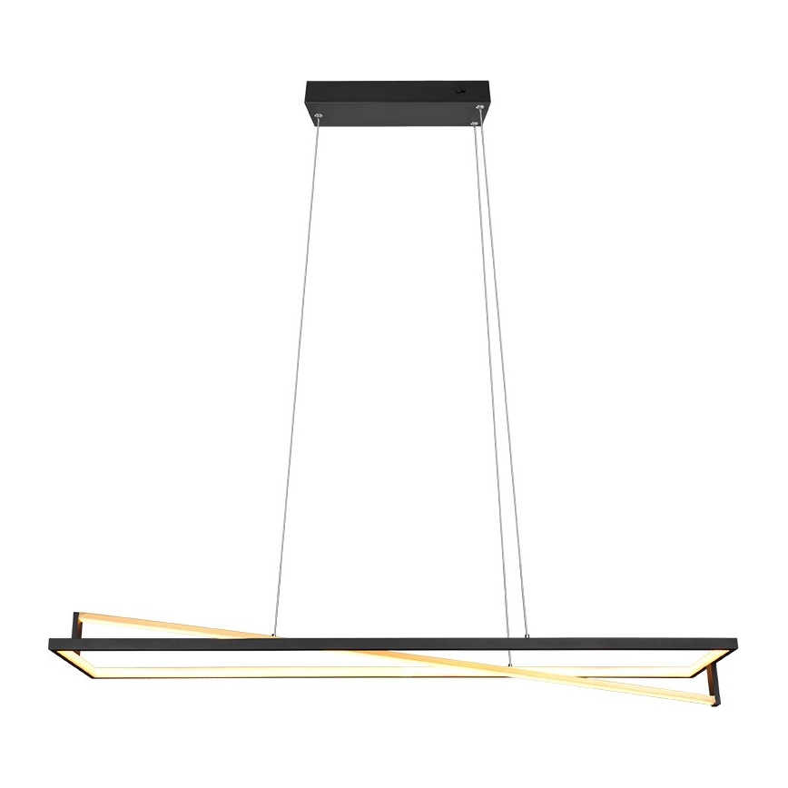 Trio - EDGE Dimmable LED Cable Pendant, 35W, 230V, 2300/3000/4000K, Black/Gold