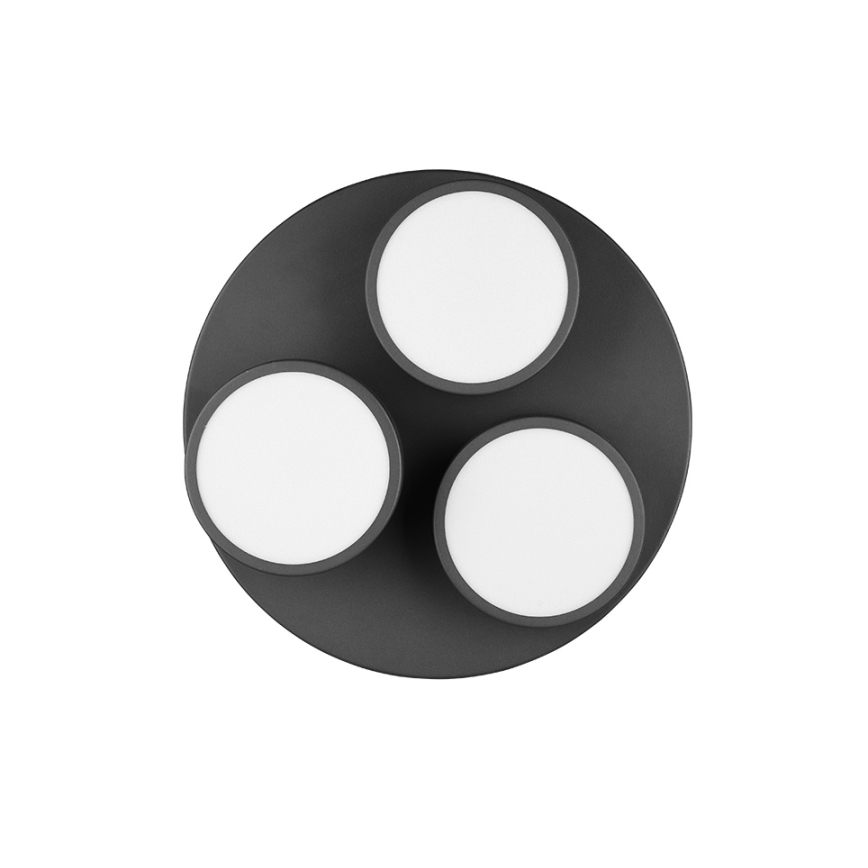 Trio - FRANKLIN Dimmable LED Ceiling Light 3x LED/8.5W/230V 3000K Ø35 cm Black