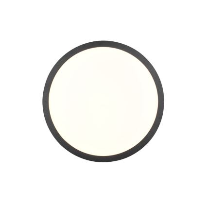 Trio - ISEO Dimmable LED Ceiling Light, 24W/230V, 3000K, Ø 40 cm, Black