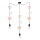 TRIO Kids' Pendant Light on Cable 3xE27/20W/230V Pink/White