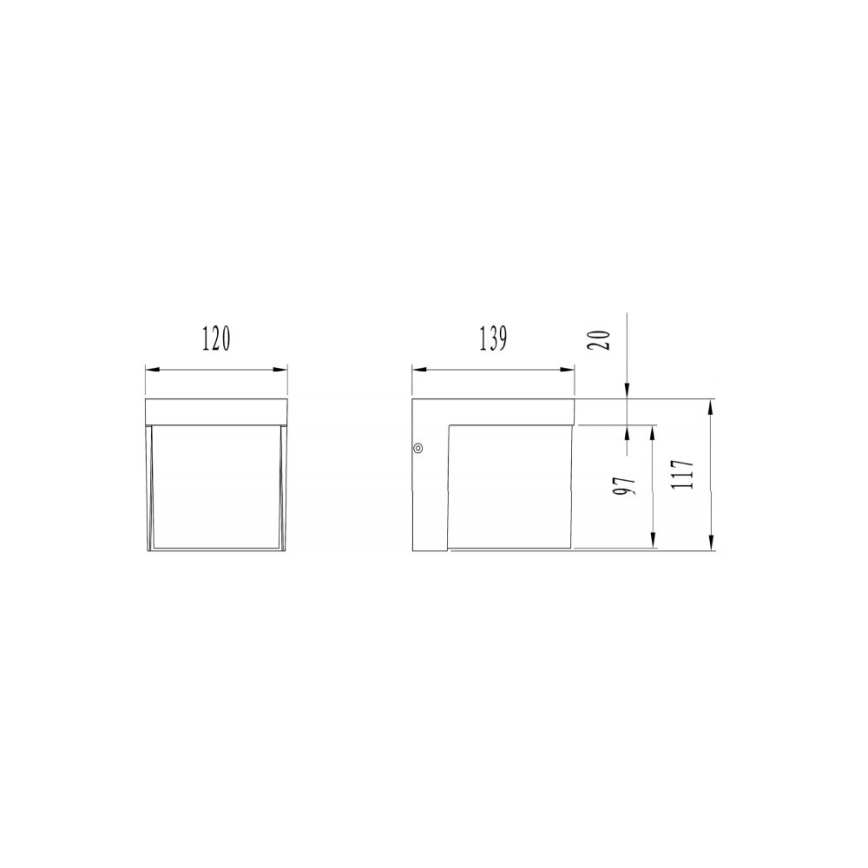 Trio - LED Outdoor wall light YANGTZE LED/4,5W/230V IP54 3000K