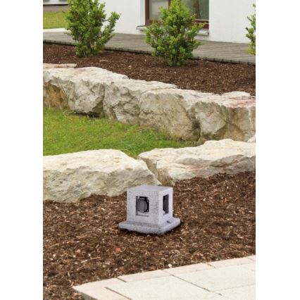Trio - Outdoor socket column with a timer 4Z SCHUKO 230V IP44