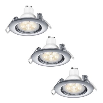 TRIO - PACK 3x LED Dimmable recessed light 1xGU10/5,5W/230V