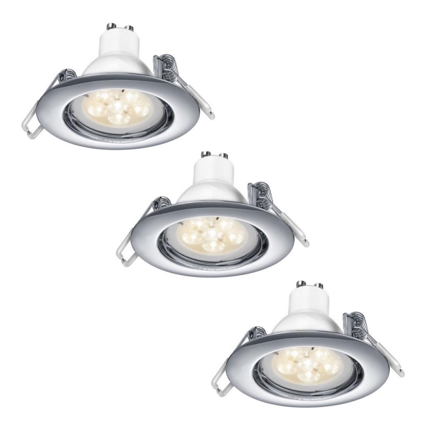 TRIO - PACK 3x LED Dimmable recessed light 1xGU10/5,5W/230V