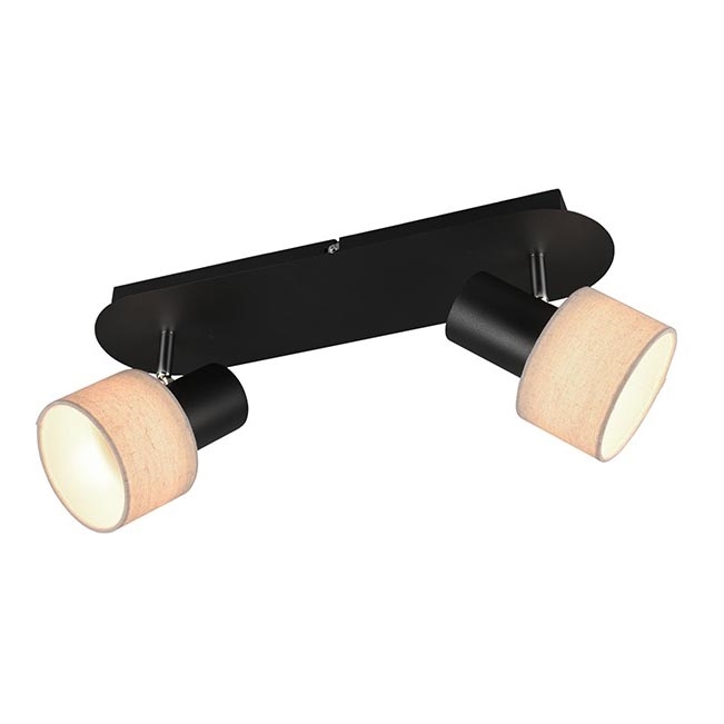Trio - Spotlight WAILER 2xGU10/5W/230V black