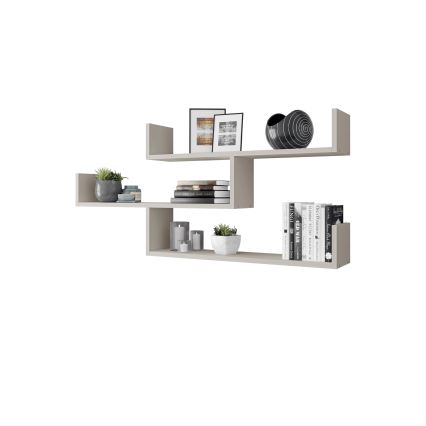 TRIO Wall-Mounted Shelf 119x55 cm, Cashmere