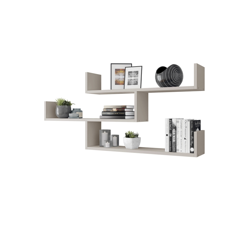 TRIO Wall-Mounted Shelf 119x55 cm, Cashmere