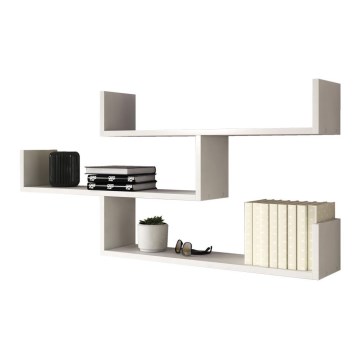TRIO Wall-mounted Shelf 119x55x18 cm White