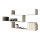 TRIO Wall-mounted Shelf 119x55x18 cm White