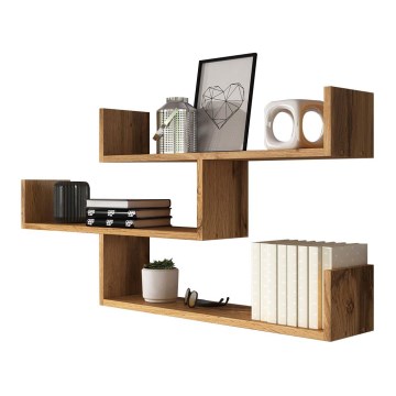 TRIO Wall-Mounted Shelf 119x55x18 cm Wotan Oak