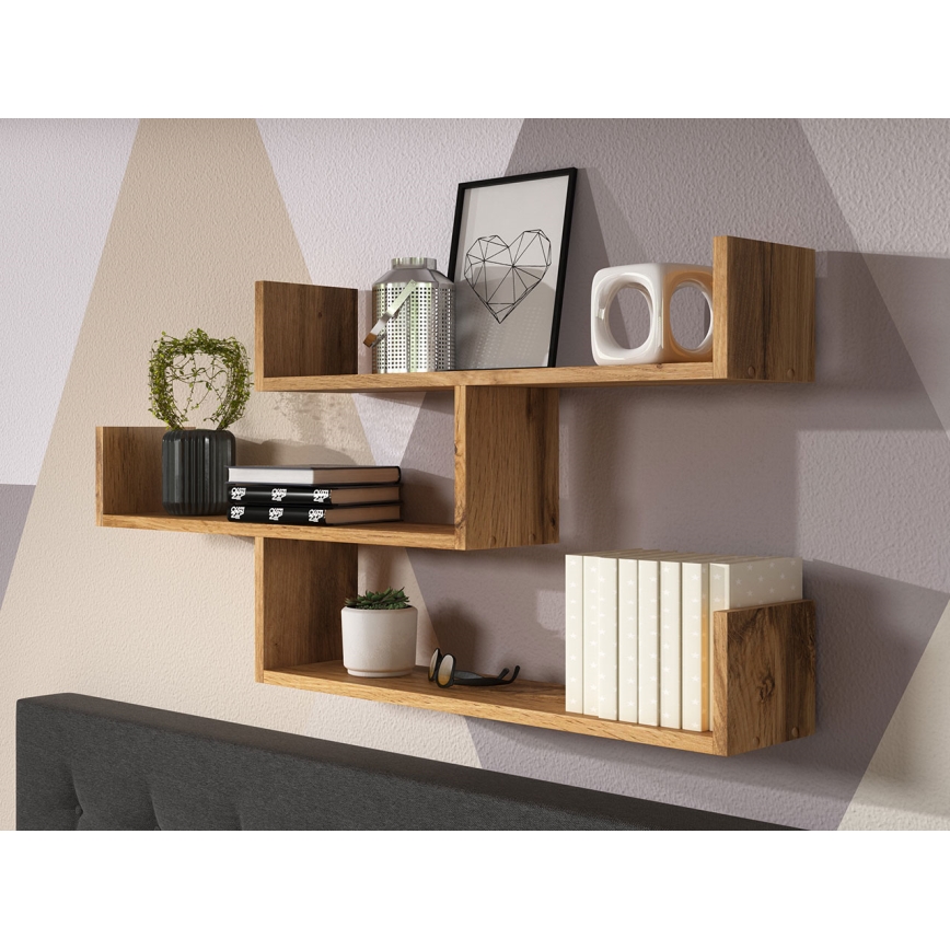 TRIO Wall-Mounted Shelf 119x55x18 cm Wotan Oak