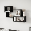 TRIO Wall Shelf 87x54 cm – Graphite Black