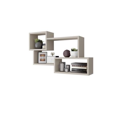 TRIO Wall Shelf 87x54x18 cm Cashmere