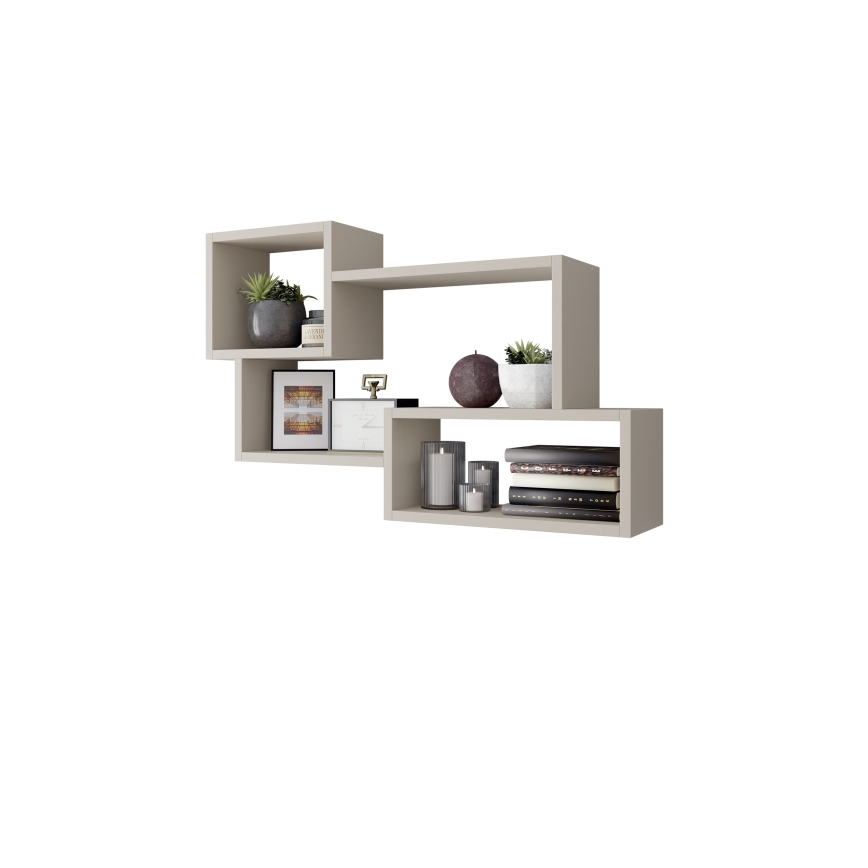 TRIO Wall Shelf 87x54x18 cm Cashmere