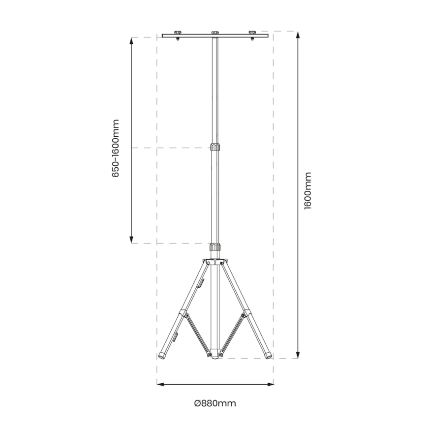 Tripod for LED floodlights 1,6m