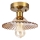 TRISH Flush-Mount Chandelier 1x E27/15W/230V, Gold/Smoked Beige