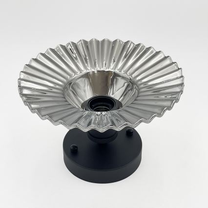 TRISH Flush-Mount Chandelier 1xE27/15W/230V, Black/Smoked Black