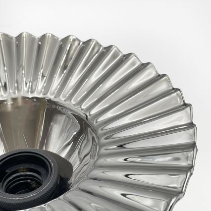 TRISH Flush-Mount Chandelier 1xE27/15W/230V, Black/Smoked Black