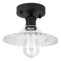 TRISH Surface-Mounted Chandelier 1xE27/15W/230V Black/Clear