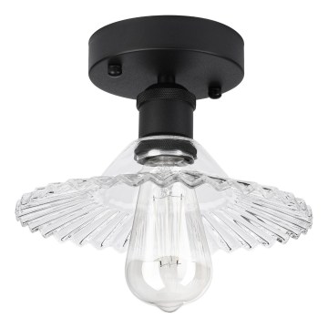 TRISH Surface-Mounted Chandelier 1xE27/15W/230V Black/Clear