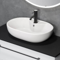 TROMSO Countertop Basin 59.5 x 41 cm, Ceramic/White